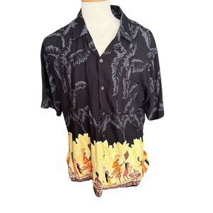Pineapple‎ Connection Hawaiian Button Up Size L